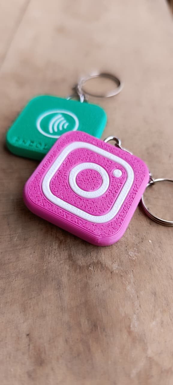 Chaveiros Rede Sóciais - Com aproximação NFC